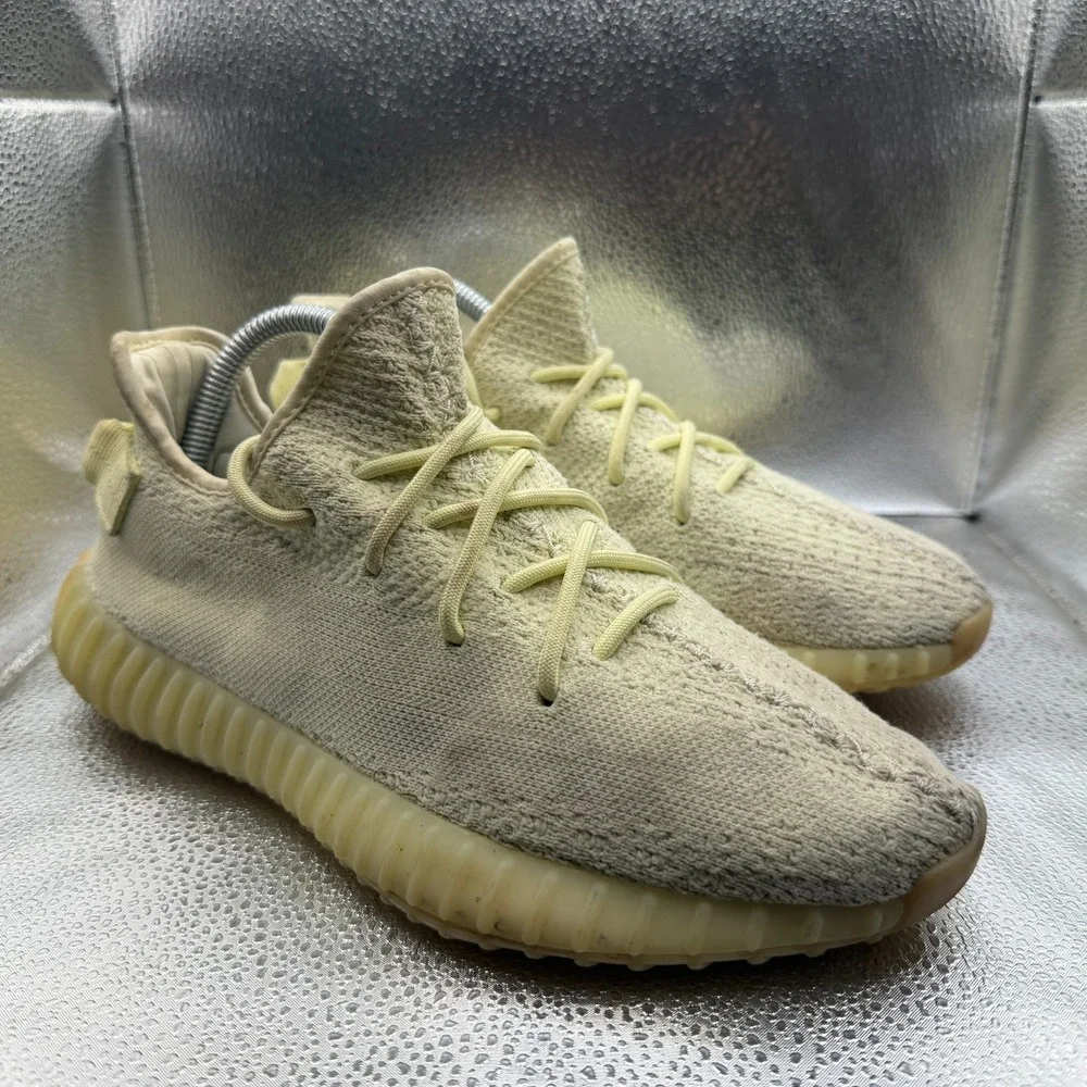 Size 8 Adidas Yeezy Boost 350 V2 Butter Yellow Mens Sneakers‎ Shoes F36980